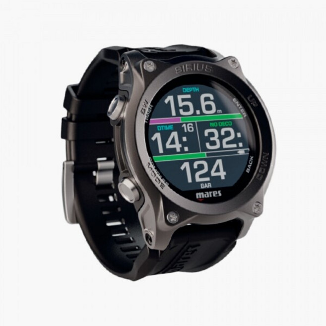 마레스 시리우스 다이빙컴퓨터 게이지, 본체만[LED 탱크 모듈 미포함], 실버