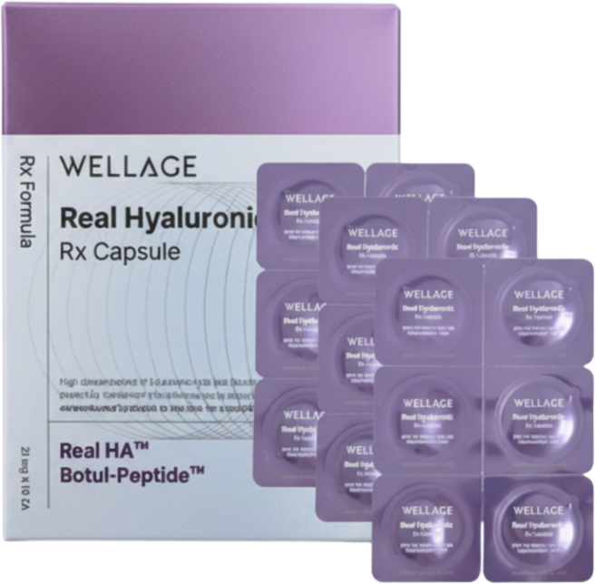 웰라쥬 캡슐 리얼 히알루로닉 RX 18회분 동결건조 히알루론산 시즌4, 21mg, 18개