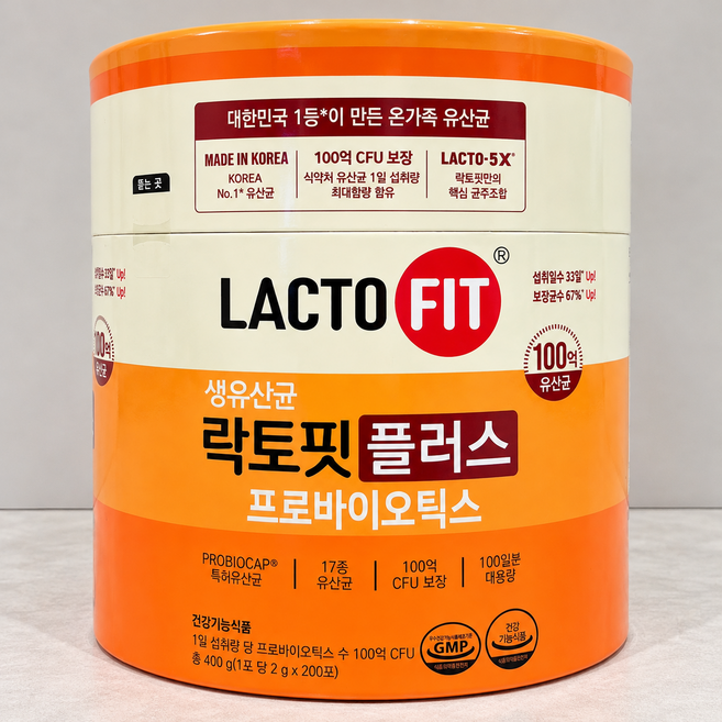 종근당건강 락토핏 플러스 프로바이오틱스 2g 200포 1개, 200정
