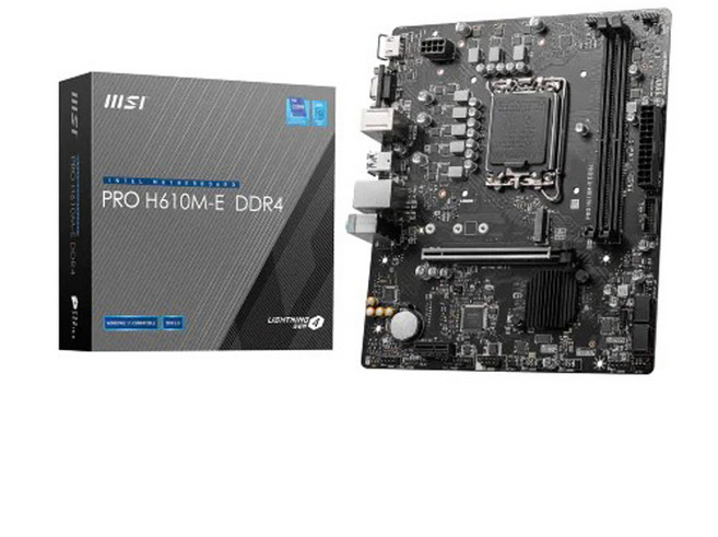MSI PRO H610M-E DDR4, 블랙
