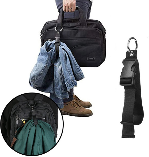 가방 배낭 캐리어 옷걸이 물통 버클 스트랩, 1개, 블랙