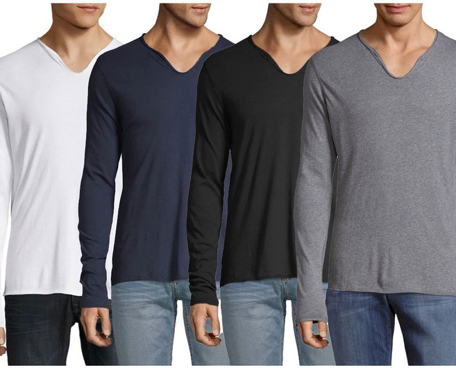 ZADIG & VOLTAIRE 쟈딕앤볼테르 긴팔 티셔츠 남성용 SETS7410H