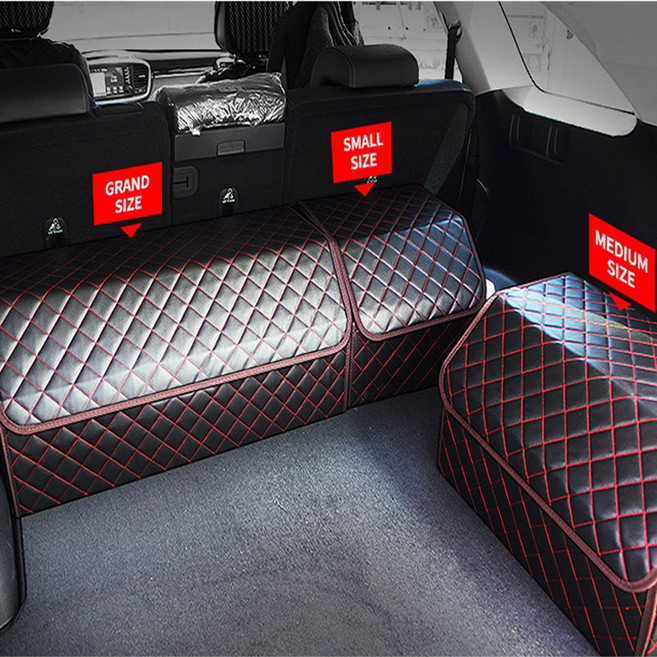 어썸카 2018올뉴쏘렌토트렁크정리함 색상별 5시리즈트렁크수납함 구형BMW7시리즈세차툴백 자동차트렁크박스 펠리세이드 벤츠 BMW 싼타페TM 더뉴카니발 셀토스 더뉴QM6 제네시스 아우디 혼다크로스투어, 화이트트렁크정리함