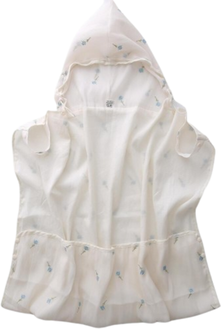 원라인 간절기 블랭킷 아기띠워머 아기망토 바람막이, 꽃