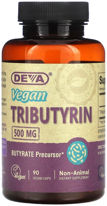 Deva 비건 Tributyrin 500mg 90 비건캡슐, 1개, 90정 - 쿠팡