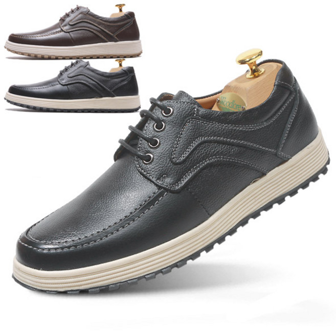 행텐 소가죽 남자 캐주얼 컴포트화 남성 옥스포드 스니커즈 단화 컴포트 신발