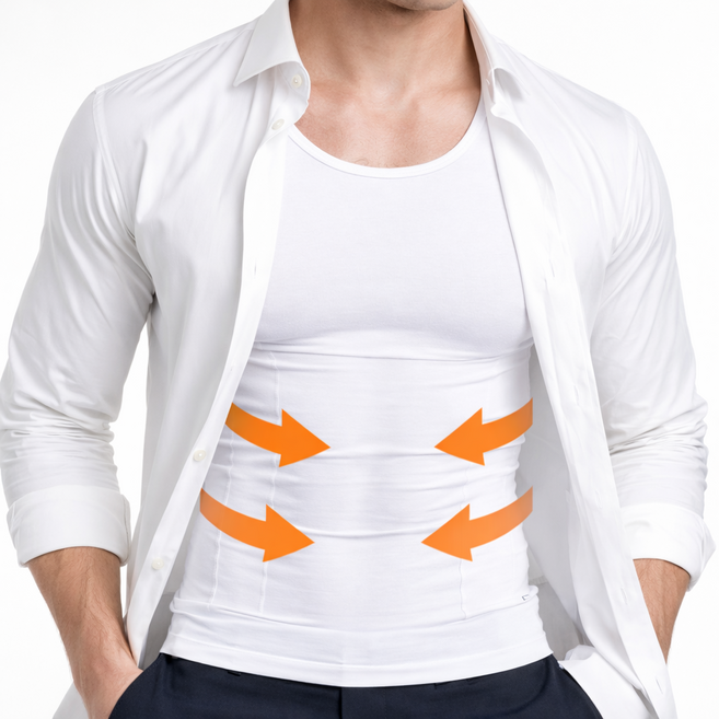 마할로 남자 보정 나시 티 가슴 뱃살 여유증 기능성 보정 복대 속옷