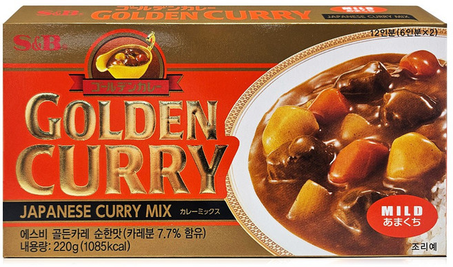 에스앤비 골든카레 순한맛, 220g, 1개