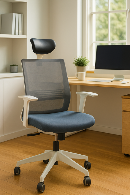 이투퍼니처 국내제조 완제품 메쉬 팔걸이 목받침 회전 의자 사무용 회의용 학생용 가정용