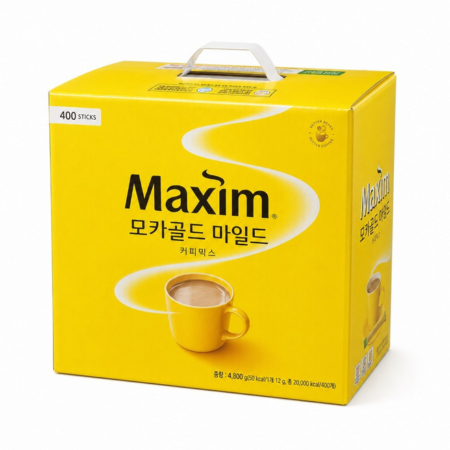 2위 - 맥심 모카골드 마일드 커피믹스, 12g, 400개입, 400개