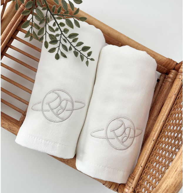 우쭈쭈베이비 1+1 국내자체생산 아기목욕타올 거즈 신생아 순면 밤부 테리 대형타올 출산선물세트, 화이트 (2p), 1세트