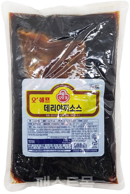오뚜기 오쉐프 데리야끼소스(업소), 1kg, 1개