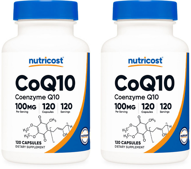 뉴트리코스트 코엔자임큐텐 코엔자임Q10 100mg 120베지캡슐 2통, 120정, 2개