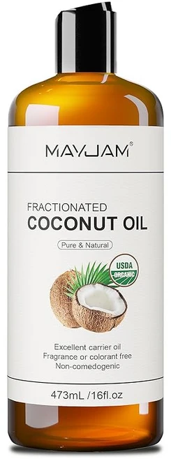 MAYJAM 순수 분리 코코넛 오일 100% 천연 코코넛 오일 USDA 유기농 인증 마사지용 보습 냉압 에센셜 오일 희석 얼굴 피부 머리카락 473 ml16 액량 온스, 1개, 1g - 쿠팡