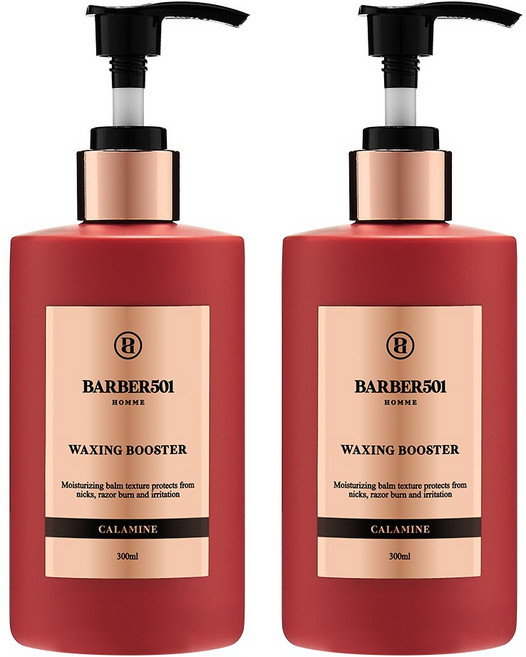바버501 왁싱 부스터 칼라민 여성용 제모 왁싱 크림, 300ml, 2개