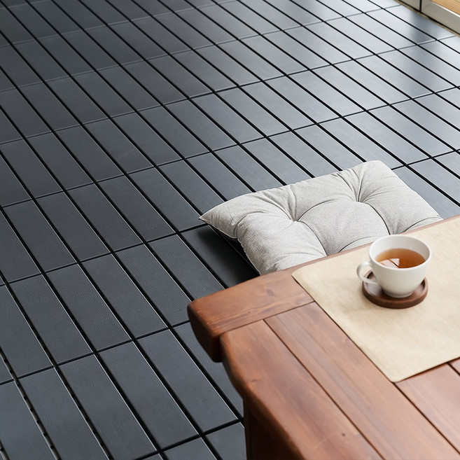 자취생활연구소 헤링본 바닥재, 차콜, 9개