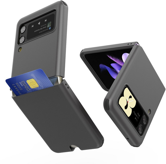 갤럭시 제트플립3 Z-POP 카드수납 하드 케이스 Z Flip3 충격방지 범퍼