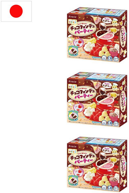 일본 크라시에 가루쿡 포핀쿠킨 딸기 초코 퐁듀 만들기 31g 3팩