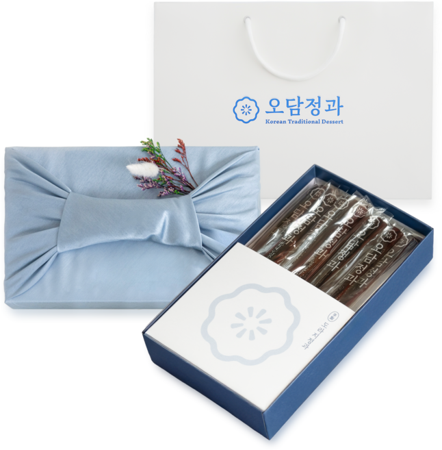 도라지정과 한과 선물세트(고급보자기포함) 오담정과 상견례 답례품 부모님선물, 500g, 2박스