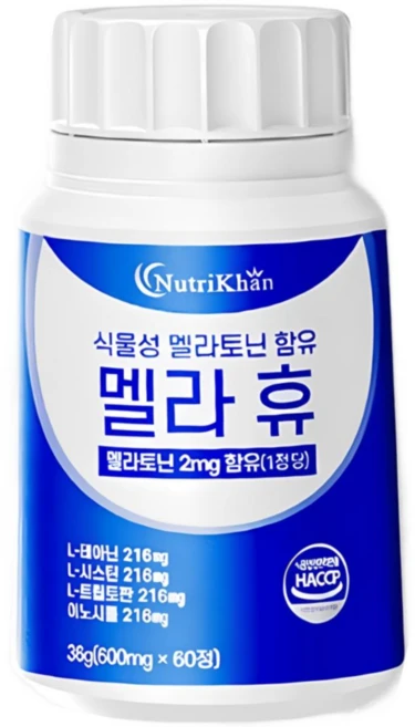 식물성 멜라토닌 함유 멜라휴 60정, 1박스 - 쿠팡