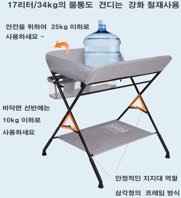 [MJTJ 기저귀교환대 갈이대 기저귀갈이대 교환매트