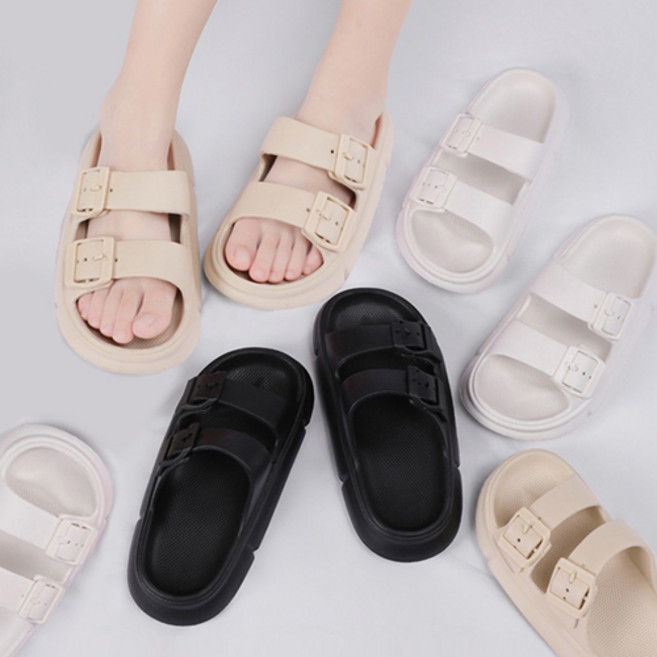 [부모님 / 남여 선물추천] 여름 바캉스 캐주얼 남여공용 소프트 푹신 젤리 슬리퍼/샌들/실내화