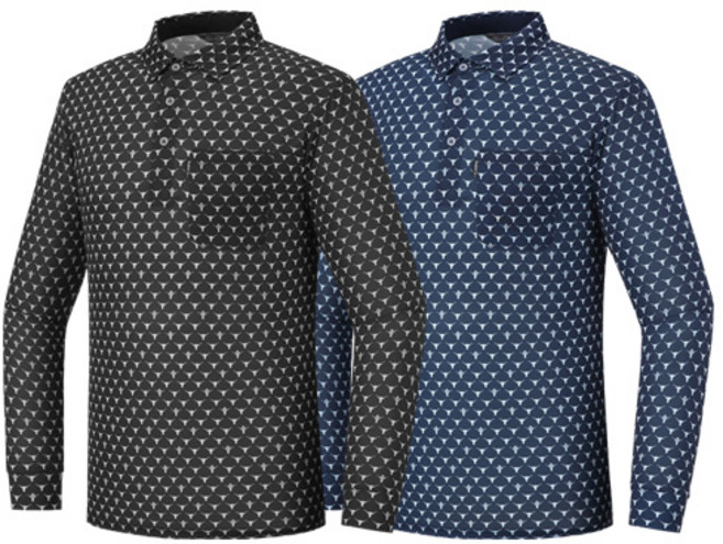 [1+1] 남성 플렉스 프로 라이트 카라티 SWT3-2 패턴 골프 파크골프 등산 아웃도어 낚시 스포츠 스판 티셔츠