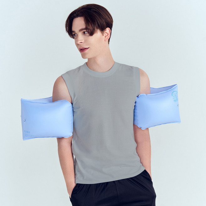 웨이브원더즈 성인 암튜브 여성 남성 팔튜브 암링, 2개, 블루100kg