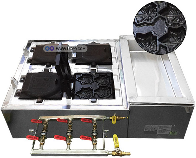 LPG용 주물 4구 16P 가스 가스식 단풍빵 단풍모양 단풍빵모양 단풍빵기계