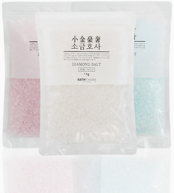 (니양몰) 반신욕 필수품 족욕 필수품 바다에서 온 촉촉한 수분가득 소금목욕 입욕제 소금호사1kg, 1kg, 1개
