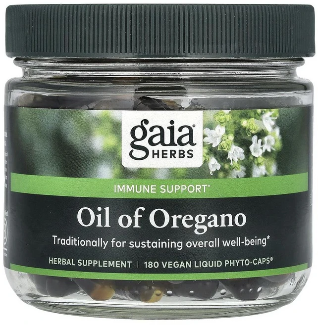 가이아 허브 오레가노 오일 캡슐, 1개, 180정 - 쿠팡