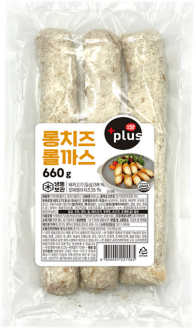 바이오푸드몰_식자재왕 롱치즈 롤까스 660g, 1개