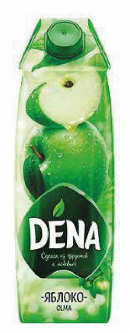 "DENA" 데나 사과주스 APPLE JUICE, 1개, 1L