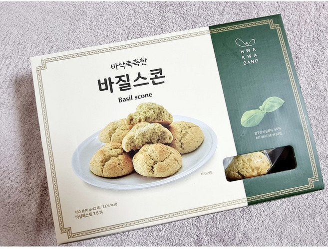 화과방 바삭촉촉한 바질스콘, 480g, 1개