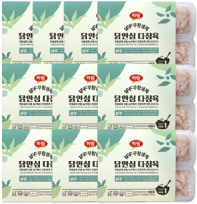 하림 IFF 무항생제 안심 다짐육 300g 10개 이유식 1단계