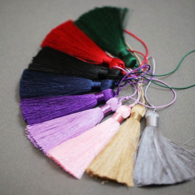 리본빌 궁중화문 풍성한 실타슬 태슬 노리개 부자재