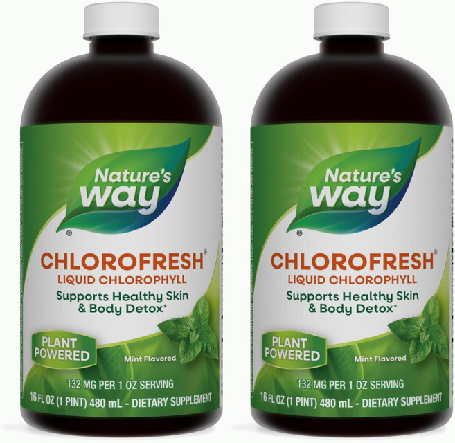 Nature's Way 然萃維 Chlorofresh液體葉綠素 薄荷口味, 473.2ml, 2瓶