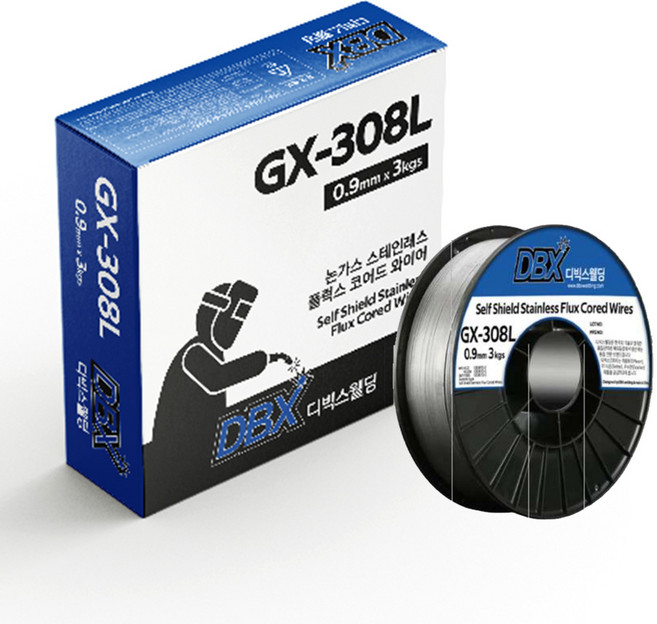 디빅스웰딩 논가스 스테인레스 플럭스 코어드 와이어 용접봉 0.9파이 3kg GX-308L, 1개