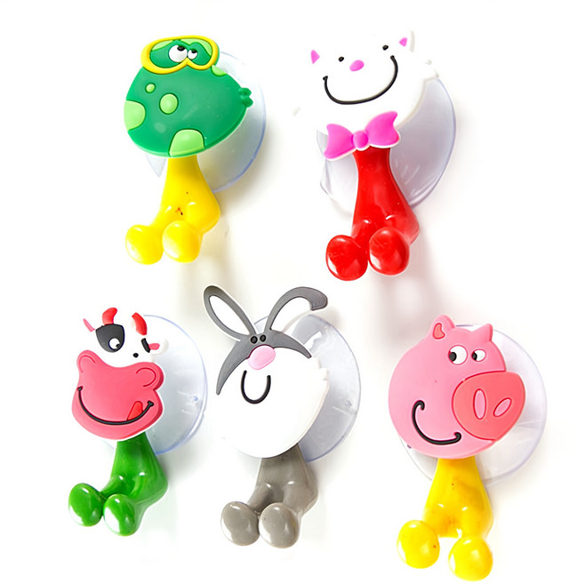 귀요미 흡착 칫솔걸이, 랜덤 발송, 1세트