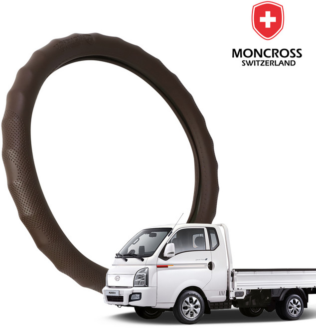 딜온 몽크로스 숨쉬는 메가그립 타공 프리미엄 핸들커버, 포터2 브라운