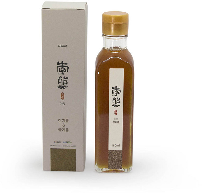 저온압착 참깨 들깨 100% 이웅 참기름 착유 일주일 생들기름 남도미향 청정 해남 국내산, 180ml, 1개