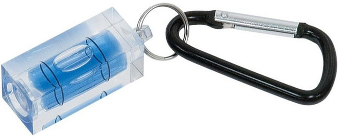 SHINWA 鶴龜 企鵝 迷你水平尺 鑰匙圈 76423 登山扣, 1個