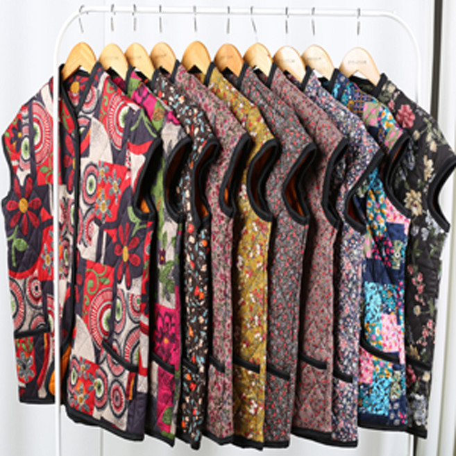 큰언니큰오빠 할머니조끼 누빔조끼 패딩조끼 기모조끼 김장조끼