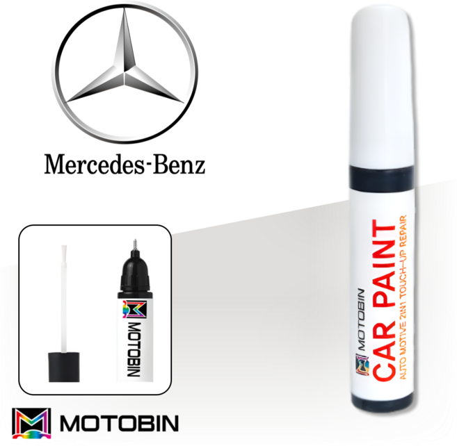 벤츠 페인트 붓펜 자동차 도색 차량용 기스 제거 A클래스 C클래스 E클래스 GLC GLE GLA, 040 블랙, 1개
