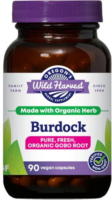 Oregons Wild Harvest 오리건 와일드 하베스트 우엉 유기농 전통 허브 보충제 비GMO 및 글루텐 프리 비건 캡슐 90개, Oregons Wild Harvest 오리건 와일드 하, 1개, 90정 - 쿠팡