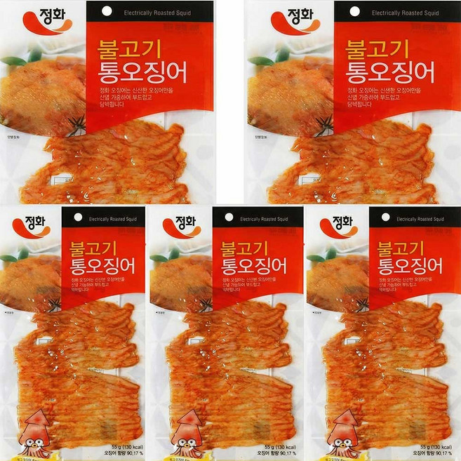 정화 불고기 통오징어 55g 안주꺼리 마른안주, 10개, 60g