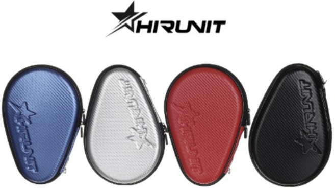 티티존 탁구라켓 원형 하드케이스 탁구용품, 레드, 1개