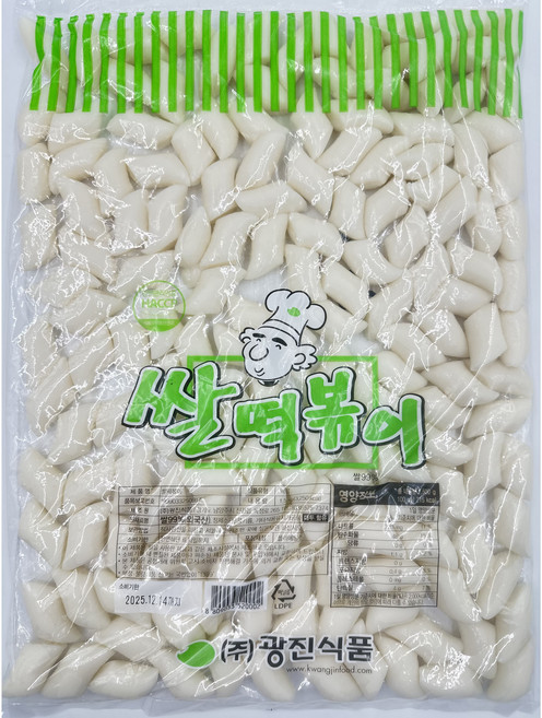 광진식품 생쌀떡볶이 떡볶이떡 쌀떡 작대떡 1.5kg, 1개