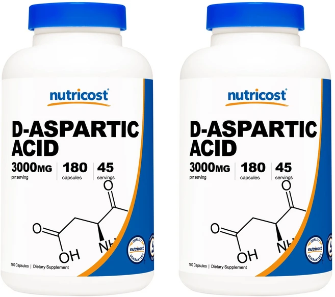 뉴트리코스트 D-아스파르트 애시드 3000mg 캡슐, 180캡슐, 2개 - 쿠팡