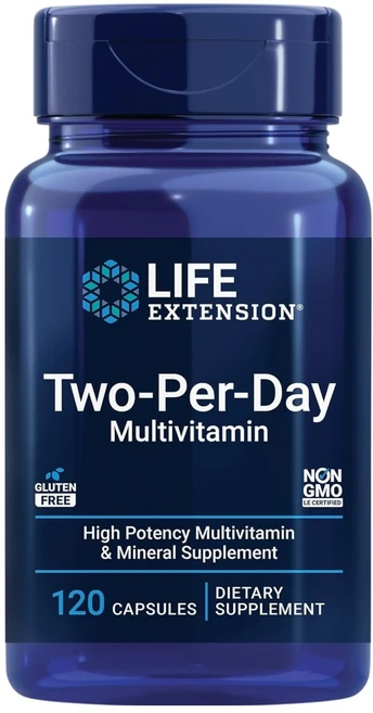 라이프익스텐션 투-퍼-데이 멀티비타민 캡슐, 120정, 1개 - 쿠팡